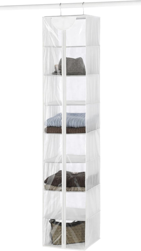 Whitmor Crystal Clear Hanging Sweater Bag - White...