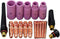 RIVERWELD 18pcs TIG Collet Bodies 10N30 10N31 10N32 10N28 406488 Collets Alumina Nozzle 10N49 10N48 10N47 10N46 10N45 TIG Back caps Assorted Size ...
