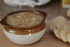 French Soup Crock Bowl, 12 oz, Set of 2 (2 Bowls, Brown and Ivory)...