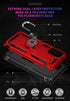 for Samsung Galaxy A03S Case with HD Screen Protector (Military Grade 16ft. Drop Tested) Magnetic Ring Holder Kickstand Protective Phone Case for ...