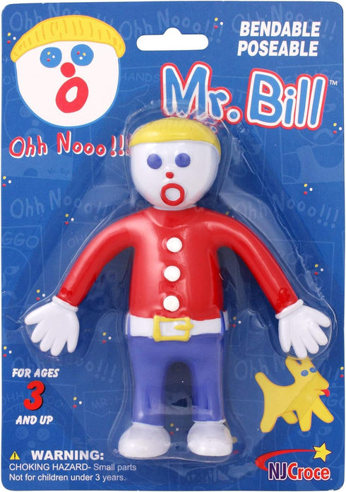NJ Croce Mr. Bill Bendable Action Figure, Multicolor Poseable Flexible Toy for Kids Gift Durable Collectible Action Figure for Kids and Collectors...