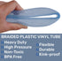 1/2"ID x 10FT High Pressure Braided Clear Flexible Industrial PVC Tubing, Heavy Duty UV Chemical Resistant Vinyl Hose Water...