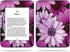 MightySkins Skin Compatible with Barnes & Noble Nook GlowLight 3 (2017) - Purple Flowers | Protective, Durable, and Unique Vinyl Decal wrap Cover ...