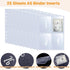 100 Envelope Money Saving Challenge Binder Replacement, 25 Sheets A5 Binder Inserts and 3 Trackers, Pre-labeled 1-100, Cash Stuffing Envelopes,Sav...