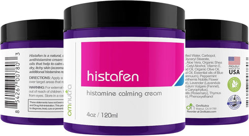 Histafen Antihistamine Itch Calming Cream - 4oz Anti Itch Cream Extra Strength Intensive Healing Lotion Exema Creams for Adults & Kids with Low Di...