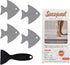 Bathtub Stickers Non-Slip, 24 PCS Safety Shower Treads Adhesive Appliques with Premium Scraper (Gray)...