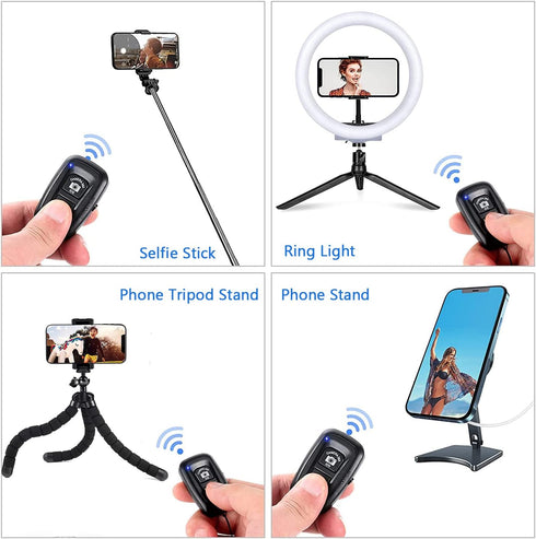 Wireless Camera Remote Control (2 Pack), Wireless Remote for iPhone & Android Phones iPad iPod Tablet, Clicker for Photos & Videos...