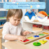 First Jumbo Knob Wooden Shape Puzzles for Toddlers 1-3, Peg Shapes Puzzle Sorter Board for Baby Kids,Montessori Preschool Learning Toys,1 Year Old...