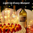 Aluan Wine Bottle Lights with Cork, 12 LED 10 Pack Fairy / String Lights Waterproof Battery Operated for Jar Party Wedding Christmas Festival Bar ...