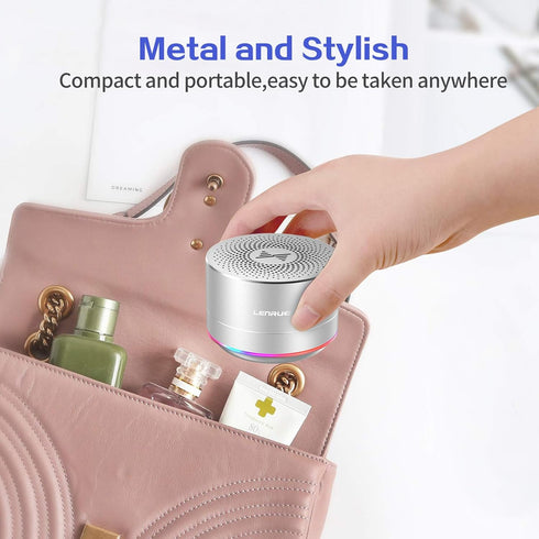 LENRUE Portable Wireless Bluetooth Speaker with Built-in-Mic,Handsfree Call,AUX Line,HD Sound and Bass for iPhone Ipad Android Smartphone and More...
