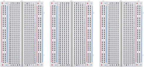 ELEGOO 3PCS 400 tie Points breadboard, 4 Power Rails for Jumper Wire...