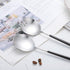 Salad Servers,Spoon and Fork Set 11.41 inch,18/10 Stainless Steel Salad Serving Titanium Plating (black silver)...