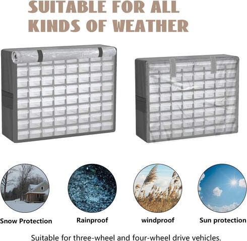 Waterproof Craft Cabinet Cover, Heavy Duty Dustproof StorageCraft Box Cover. Fits 20"W x 6"D x 16"H-Only Cover...