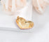 Gyn&Joy Golden Tone Womens Pink Colored Crystal Rhinestone Love Heart Brooch Pin...