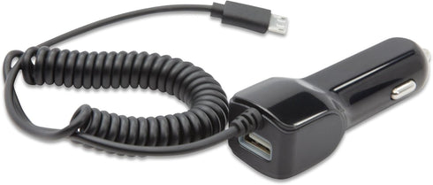 BoxWave Car Charger Compatible with Garmin RV 890 - Car Charger Plus, Car Charger Extra USB Port with Integrated Cable for Garmin RV 890 - Black.....