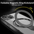 MANLENO Magnetic Case for iPhone 15 Case Magsafe with Invisible Kickstand Plating 10FT Shockproof Soft Rubber Clear Protective Phone Case (Black)...