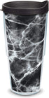 Tervis Black Marble Made in USA Double Walled Insulated Tumbler Travel Cup Keeps Drinks Cold & Hot, 24oz, Classic...