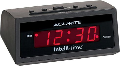 AcuRite 13002 Intelli-Time Digital Alarm Clock 5-inch...