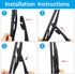 X AUTOHAUX Rear Windshield Wiper Blade Arm Set for Suzuki Swift 05-18...