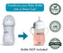 Straw Cup Conversion Kit for Philips Avent Natural Baby Bottles 2-Count, Food Grade Silicone Straw Nipples, Silicone Weighted Straw, Bottle Handle...