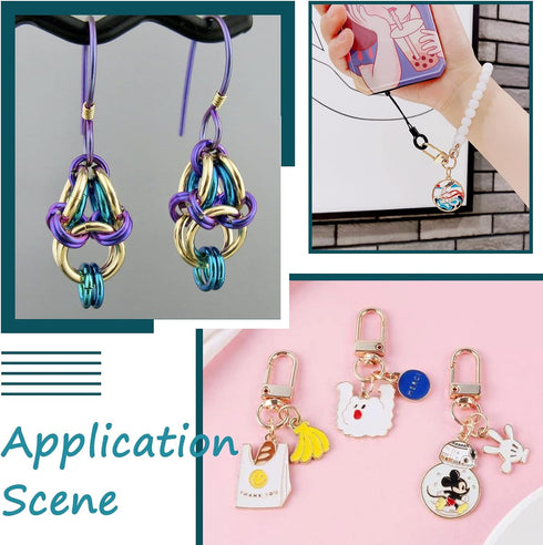 Craftdady 100pcs 12mm Gold Open Jump Rings Stainless Steel Split Rings Connectors 1.2mm Thick for DIY Jewelry Making...