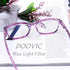 DOOViC 4 Pack Computer Reading Glasses Blue Light Blocking Anti Eyestrain Spring Hinge Stylish Readers for Women 2.00 Strength...