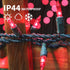 Super-Bright Extendable Pink Christmas Lights Decoration 100Lights 19.6ft UL Certified Mini Bulb String Lights Set for Outdoor Christmas Tree Gard...