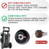 Pressure Washer Adapter Set, Quick Disconnect Kit, M22 Swivel to 3/8'' Quick Connect, 3/4" to Quick Release, M22 to M22 Convert...