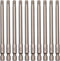 T30 security torx bits tamper proof 10Pcs, 100mm / 4inch 1/4inch hex shank magnetic screwdriver star bits for power screwdriver impact driver...