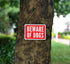 Beware of Dog Sign, Metal Warning the Dogs Signs for Fence Gate, 2 Pack 10 x 7 inches, for Indoor and Outdoor Use, No Fade Aluminum Weatherproof L...