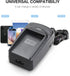 NP-W126 Camera Battery Charger with LCD Display USB Port Portable Travel Car Battery Charger for Fuji Fujifilm FinePix HS30EXR HS35EXR HS50EXR X S...