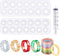2 Pieces Resin Ring Molds Silicone Ring Molds Assorted Sizes Ring Casting Mold Resin Casting Circle Jewelry Molds with Syringe in 20 ml for DIY Cr...