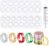 2 Pieces Resin Ring Molds Silicone Ring Molds Assorted Sizes Ring Casting Mold Resin Casting Circle Jewelry Molds with Syringe in 20 ml for DIY Cr...