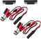 SAE to Battery Alligator Clip - KUNCAN 1.5FT 12V SAE 2Pin Quick Disconnect Cable SAE to Battery Clamp Cord 7.5A Fuse (2 Pack)...