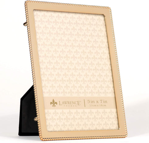Lawrence Frames 714057 5x7 Gold Metal Classic Bead Picture Frame...