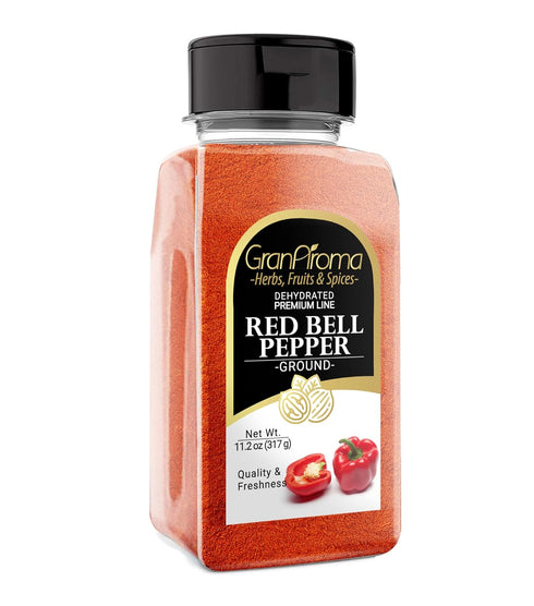 GranAroma Red Bell Pepper Powder, 11.2 oz, Sweet Pepper Flavor, Baking & Cooking...