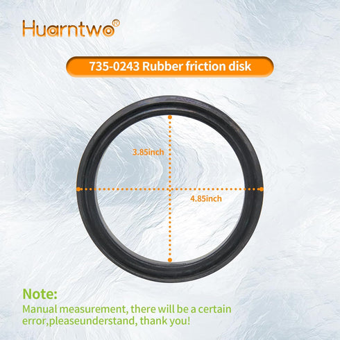 935-0243B 240-991 Rubber Friction Disk Compatible with MTD Most Snow Throwers, Snow Blower Parts Replacement for 753-0243, 735-0243, 735-0243B...
