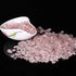 JOHOUSE Rose Quartz Crystals, 1lb Pink Crushed Rose Quartz Chips Bulk Tumbled Stones Irregular Shaped Succulent Pebbles Decorative Rocks for Aquar...