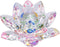 OwnMy Sparkle Crystal Lotus Flower Hue Reflection Feng Shui Home Decor with Gift Box (4 Inch/ 100MM Rainbow)...