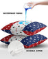 Waterproof Pillow Covers for Couch Throw Pillow Cases Set of 2, Independence Day Decorative Cushion Pillow Covers 18x18In,Indoor Outdoor Decoratio...
