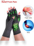 Donfri 2 Pairs Arthritis Compression Gloves - Fingerless Gloves for Women & Men, Arthritis Pain Relief, Rheumatoid & Osteoarthritis, Raynaud's, Ca...