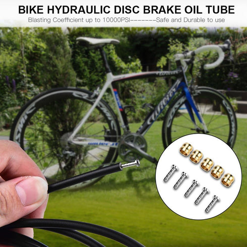Mtb Brake Hydraulic Hose,3m Mountain Bike Hydraulic Disc Brake Oil Tube Pipe Braking Hose for M315 335 395...