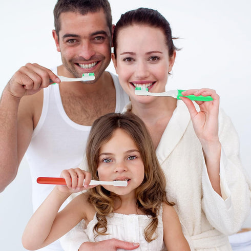 2 Pack Small Mini Travel Toothbrush, Foldable Toothbrush with Toothbrush Cover, Bulk Travel Toothbrush for Travel Business Trip Camping(Green Red)...