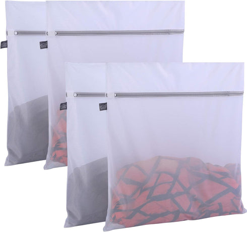 Kimmama Laundry Bag Mesh Wash Bags, Washing Machine Wash Bag, Net Washer Sack with Zipper, Dryer Pouch for Cleaning and Drying Cloths, Garment, Co...
