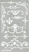 Aleks Melnyk No.5 Metal Journal Stencil, Wood Burning, Flowers and Vines, Ornament, Vintage, Stencil Patterns, Pyrography, Engraving, Template for...