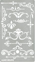 Aleks Melnyk No.5 Metal Journal Stencil, Wood Burning, Flowers and Vines, Ornament, Vintage, Stencil Patterns, Pyrography, Engraving, Template for...
