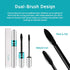 Vibely Mascara (Official) Lash Cosmetics - Dual Brushes for Longer, Thicker, Natural Looking Eyelashes - Waterproof and Long-Lasting by Invisilift...