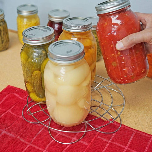 Southern Homewares Canning Rack for Pressure Cooker – Reversible Stacking System for Mason Jars & Food Storage, 2-Pack...