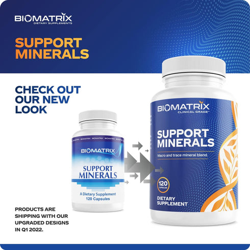 BioMatrix Mineral Supplement for Men and Women, Chelated Minerals | Iron-Free, Calcium, Magnesium, Copper, Zinc, Vitamin D, Iodine | Veggie Caps, ...