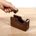 IMEEA Tape Dispenser Natural Walnut Wood Desktop Tape Dispenser Tape Cutter for Gift Wrapping Office Home School and Crafts...